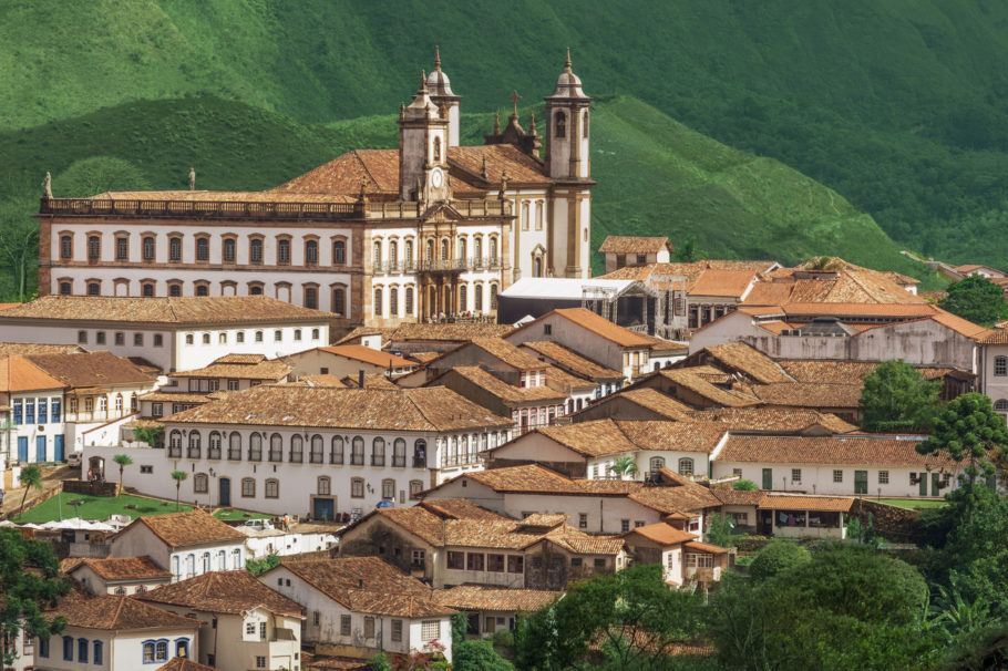 Os casarios históricos de Ouro Preto, em Minas Gerais