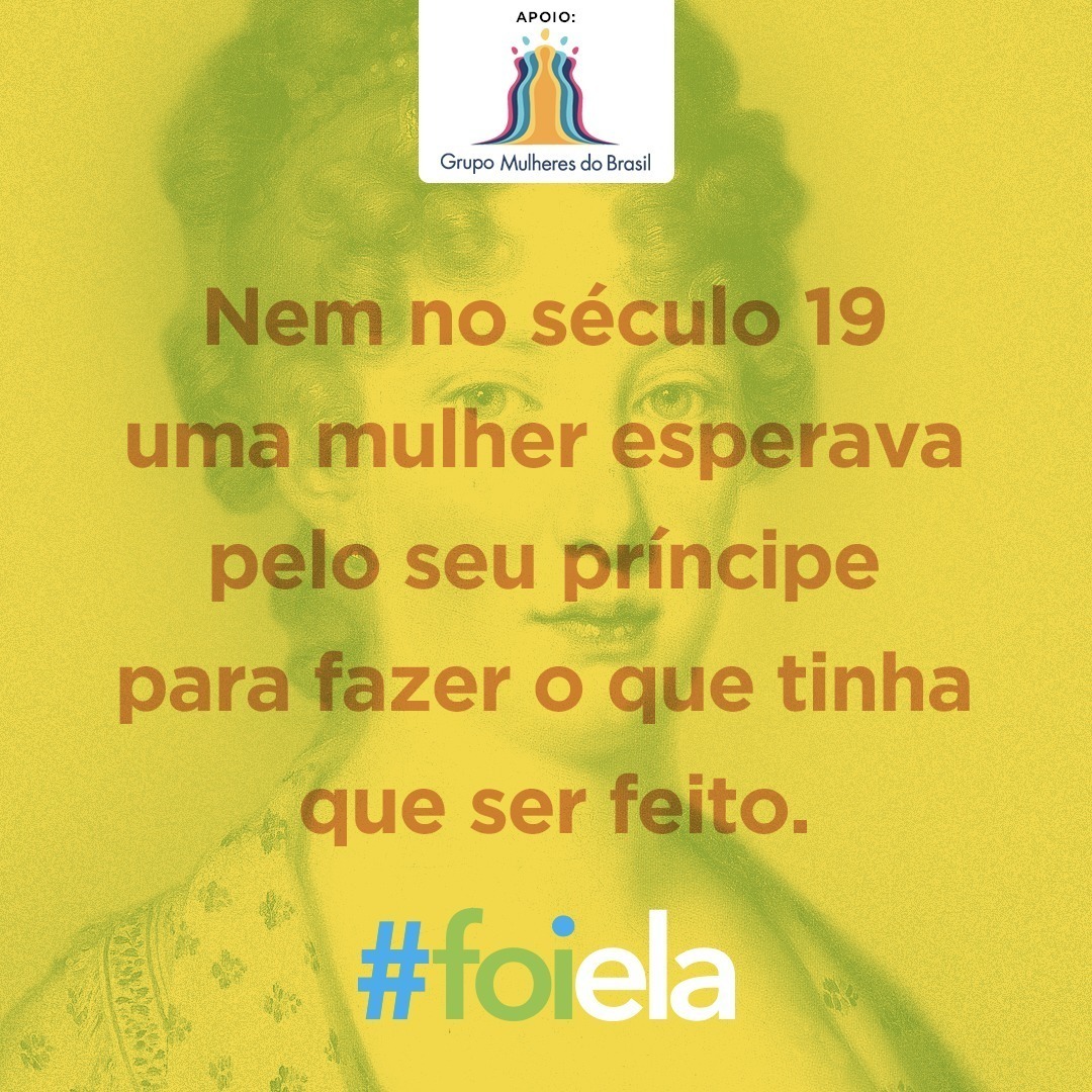 A ação convida as pessoas a compartilharem a hashtag #foiela para resgatar esse fato histórico