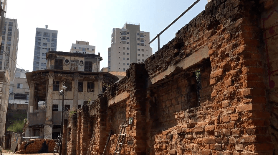 Canteiro de obras e restauro da Vila Itororó, na Bela Vista.