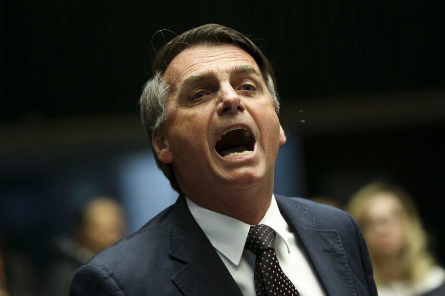 O deputado Jair Bolsonaro e candidato à presidência da república