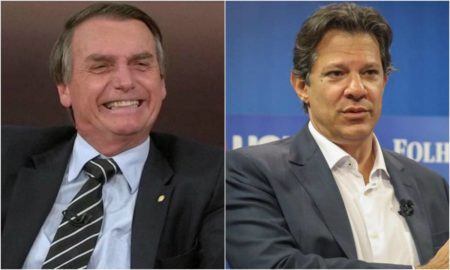 Jair Bolsonaro e Fernando Haddad disputam o segundo turno das eleições