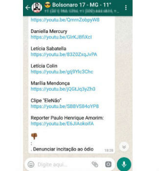 Lista de artistas que eleitores do Bolsonaro pretendem boicotar