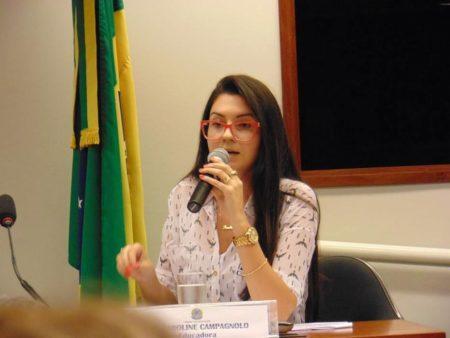 A deputada estadual Ana Caroline Campagnolo (PSL)
