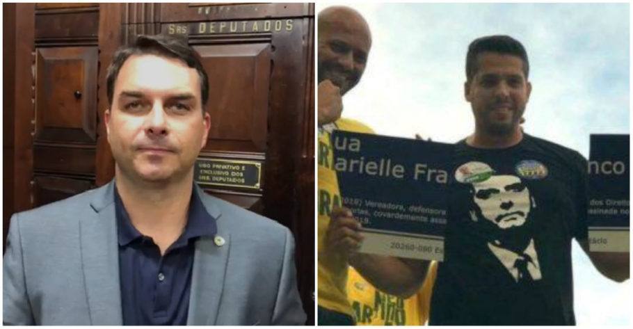 Flavio Bolsonaro sai em defesa de correligionários que destruíram placa de Marielle Franco