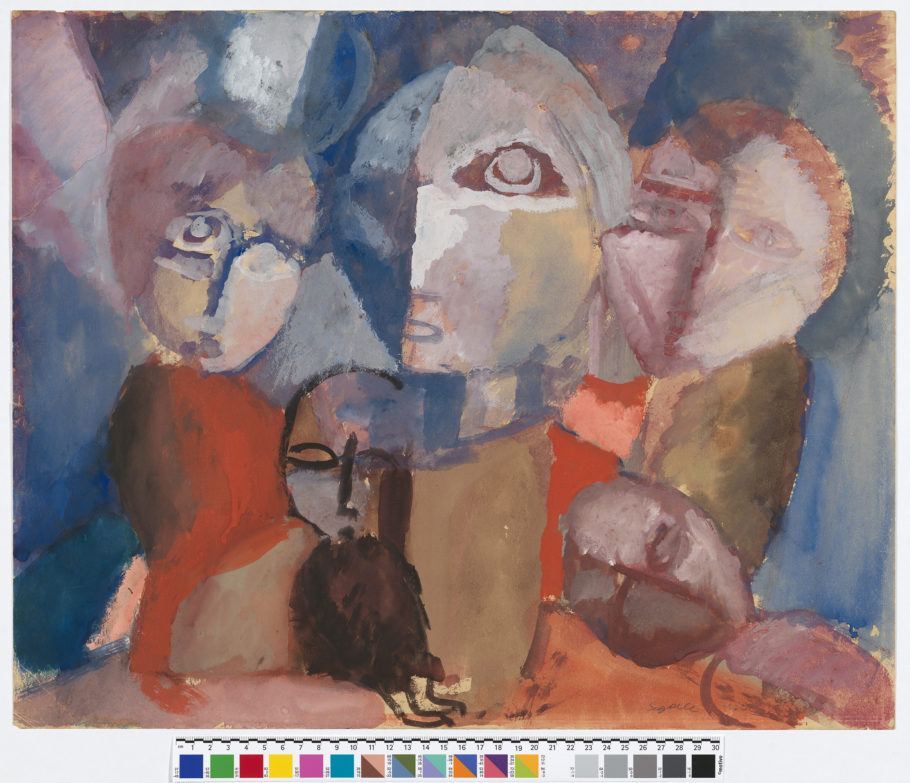 Obra “Refugiados”, de Lasar Segall, pintada em 1922