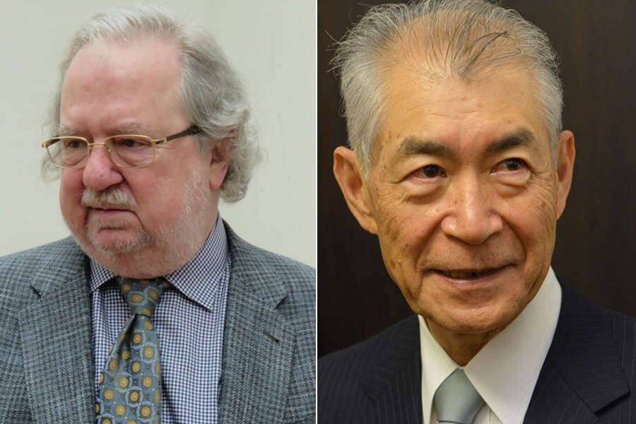 O Prêmio Nobel de Fisiologia e Medicina foi concedido a James P. Allison, à esquerda, e a Tasuku Honjo