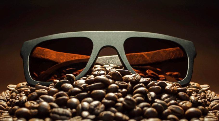 Esses óculos de sol biodegradáveis são feitos de café
