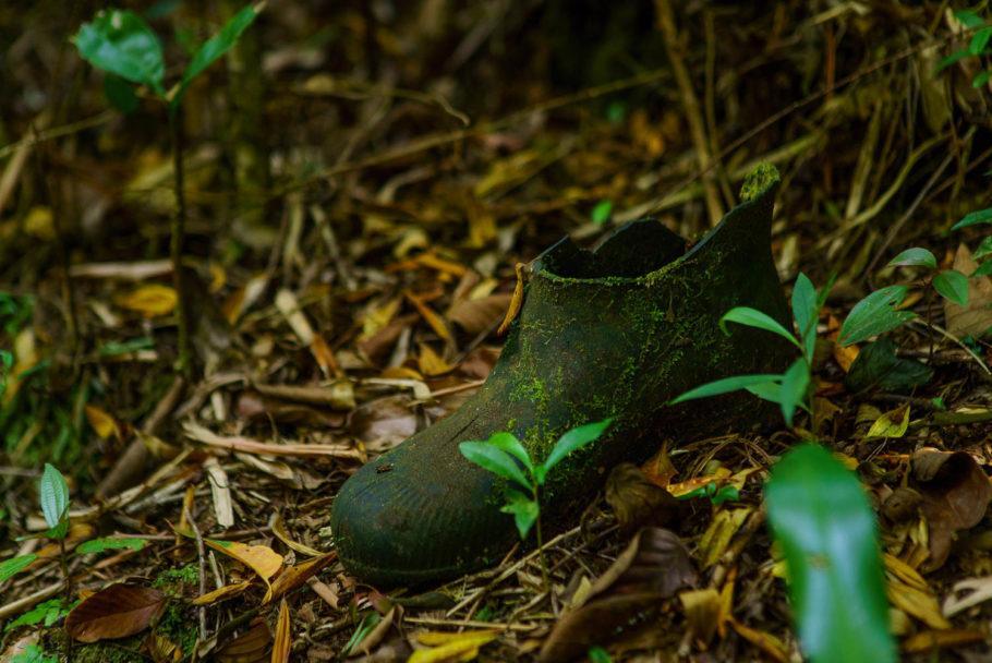 A bota, que deu o nome à nova trilha do Parque das Neblinas