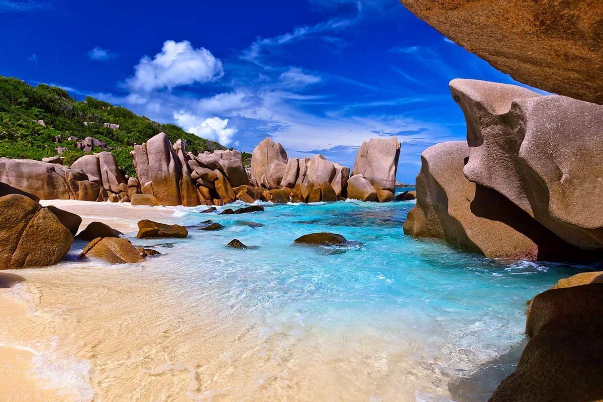 Praia Anse, em Seychelles