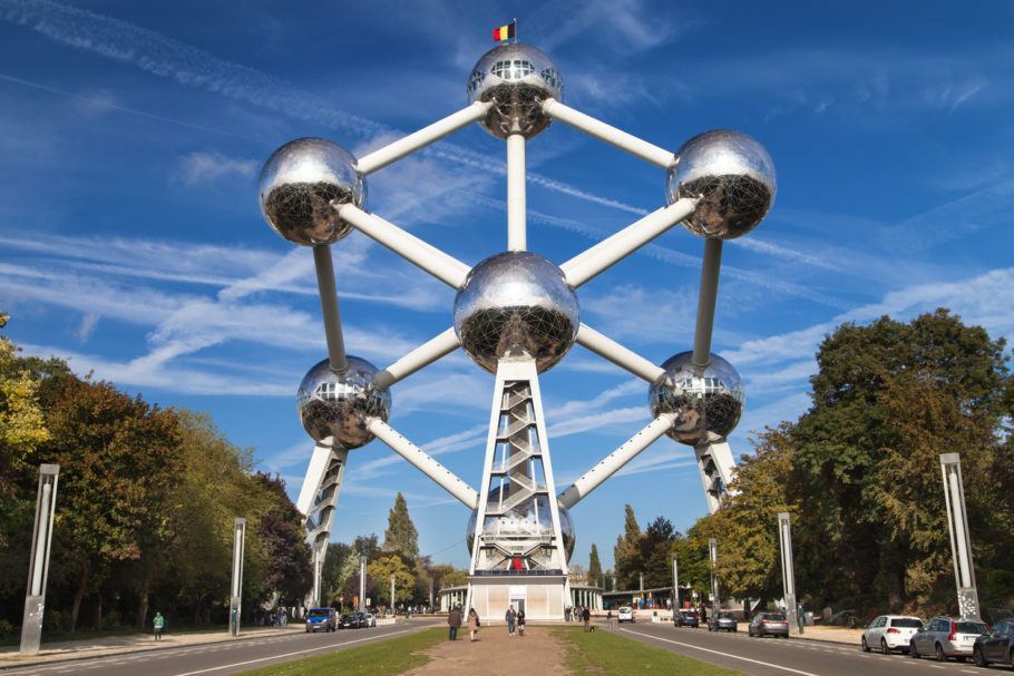 Atomium, um dos cartões-postais de Bruxelas