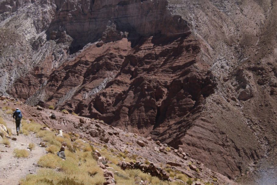 Caminhada entre Machuca e Río Grande, no Atacama, no norte do Chile