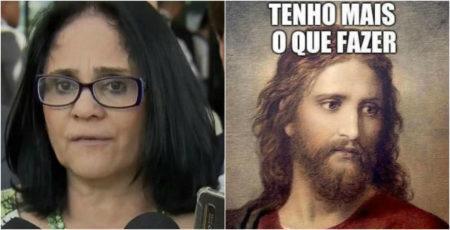 Declaração de Damares Alves sobre ter visto Jesus Cristo em pé de goiaba virou piada na web
