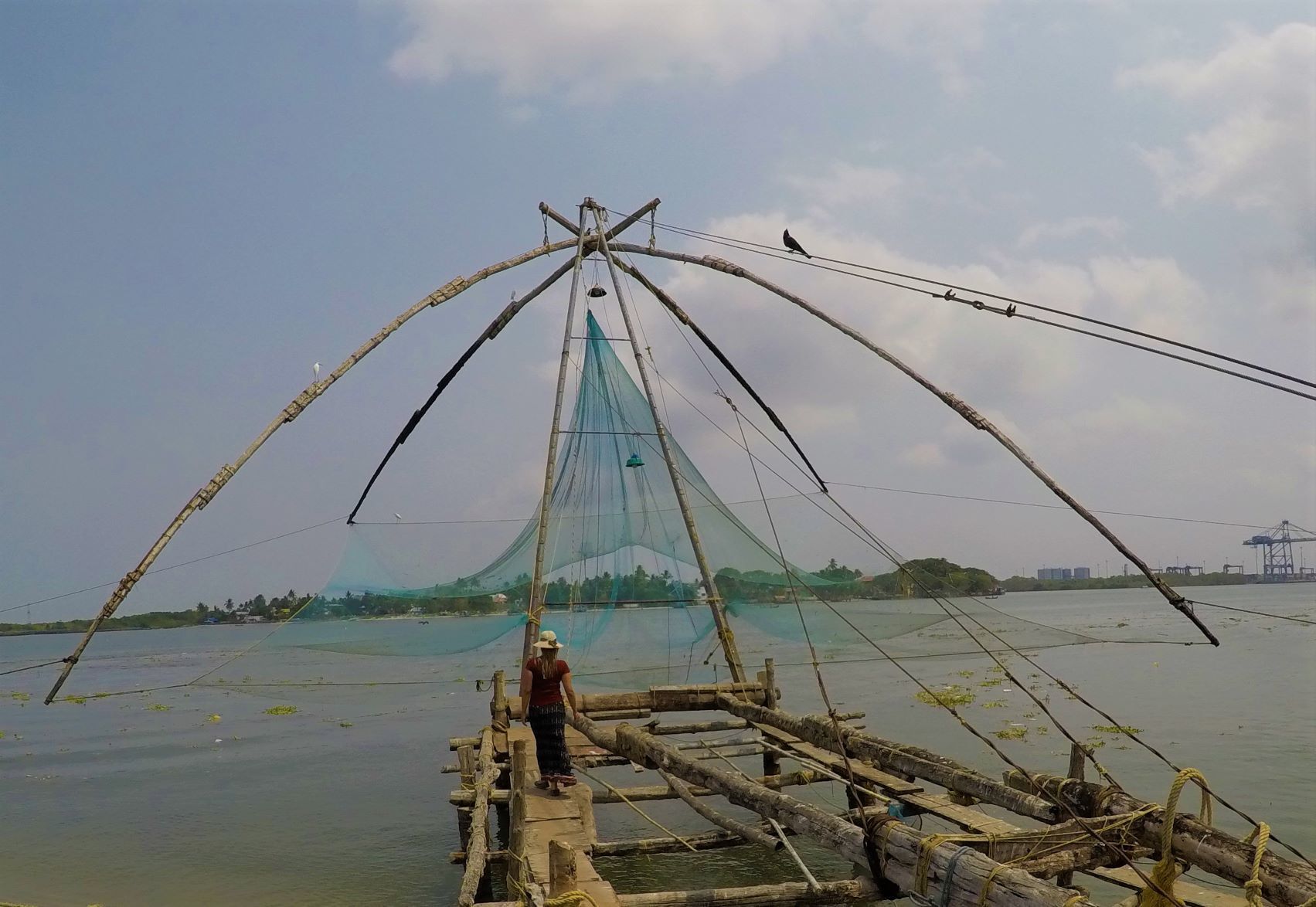 Kochi, a cidade colonial tem ainda como atração as redes de pesca