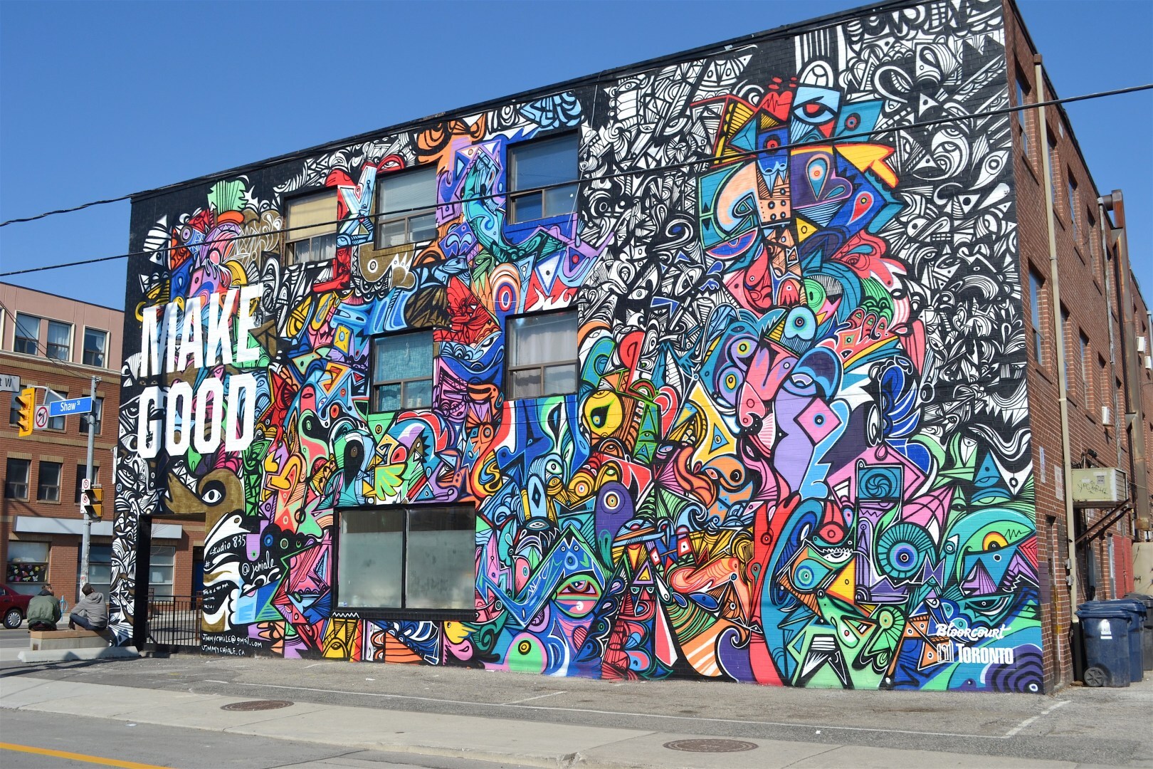 Make Good, painel que cobre a fachada do Estudio 835 em Toronto