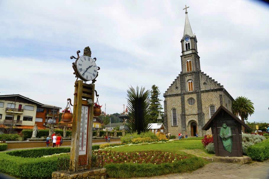 Igreja de São Pedro, um dos cartões-postais de Gramado