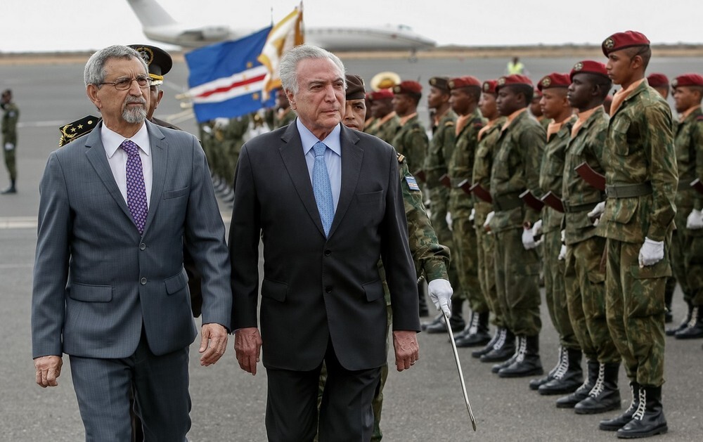 O presidente Michel Temer e o presidente de Cabo Verde, Jorge Carlos Fonseca