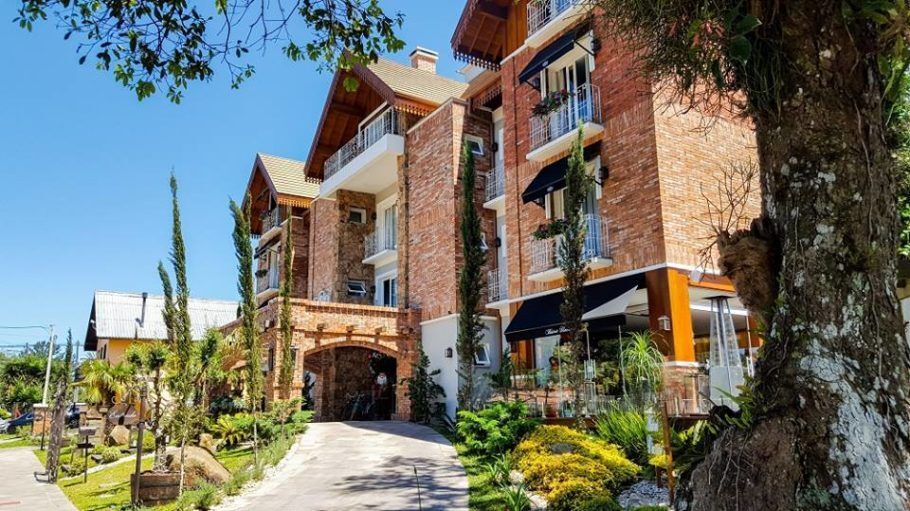 Fachada do hotel Valle D’incanto Midscale, em Gramado; empreendimento ficou no topo da lista do país