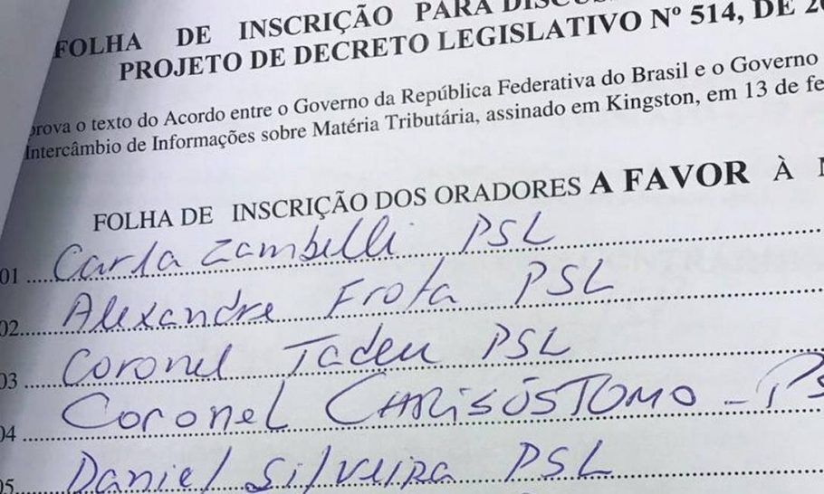 Oposição acusa os deputados de partido de Bolsonaro de falsificar assinaturas