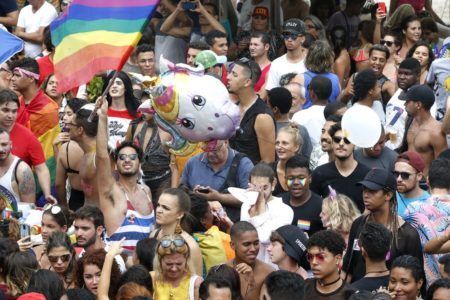 Rio de Janeiro – 22ª Parada do Orgulho LGBTI, na Praia de Copacabana.