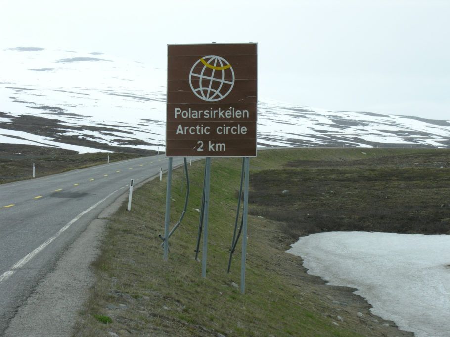 Boa parte da Noruega está no Círculo Polar Ártico