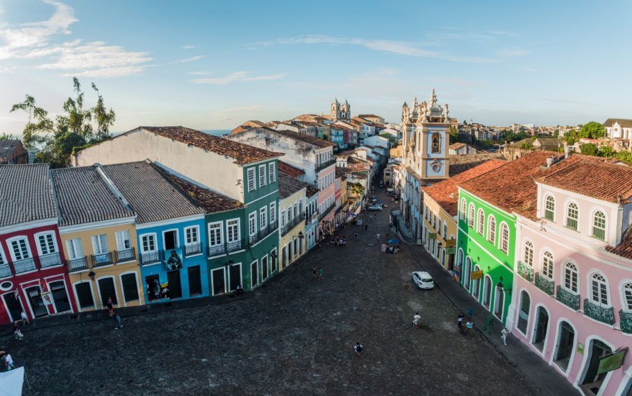 Vista do Pelourinho, um dos pontos turísticas de Salvador