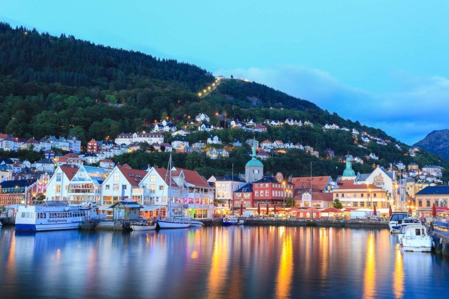 Vista da cidade de Bergen