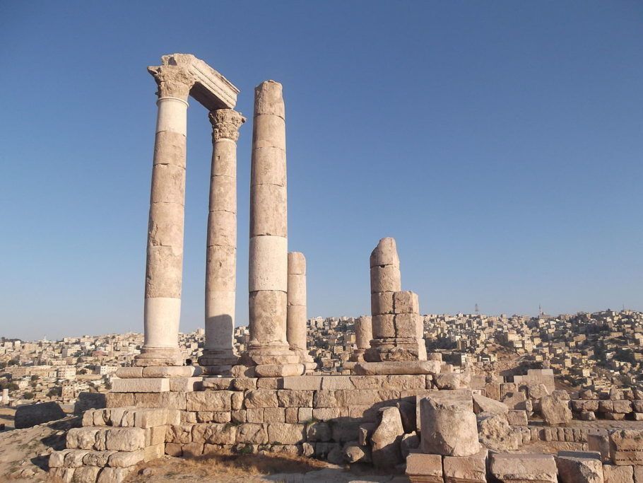 Ruínas do Templo de Hércules, em Amã