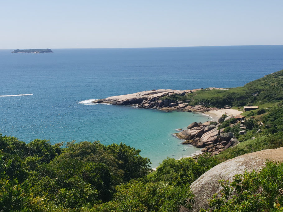 Vista da Praia do Gravatá, em Florianópolis