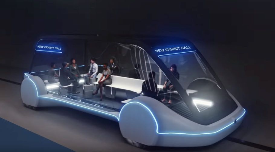 Concepção artística mostra como seria o novo sistema de transporte no Las Vegas Convention Center