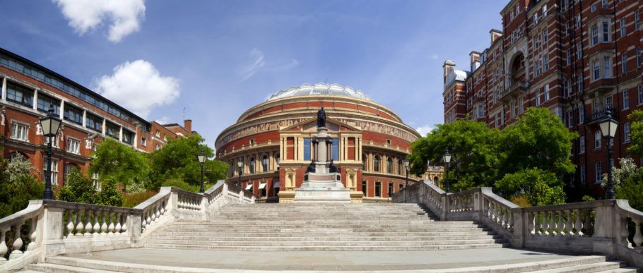 Vista panorâmica do Royal Albert Hall