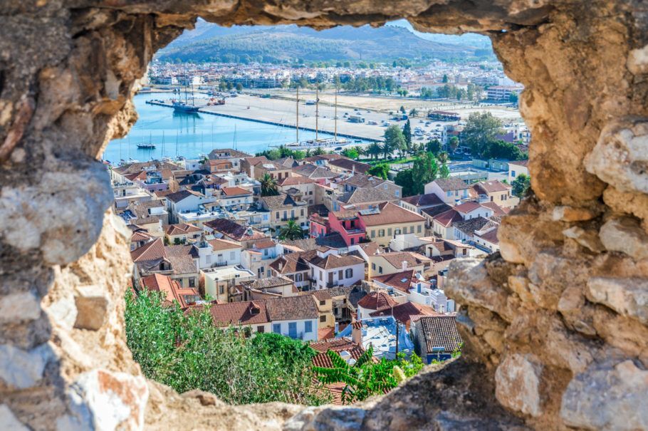 Vista da cidade antiga de Naflio