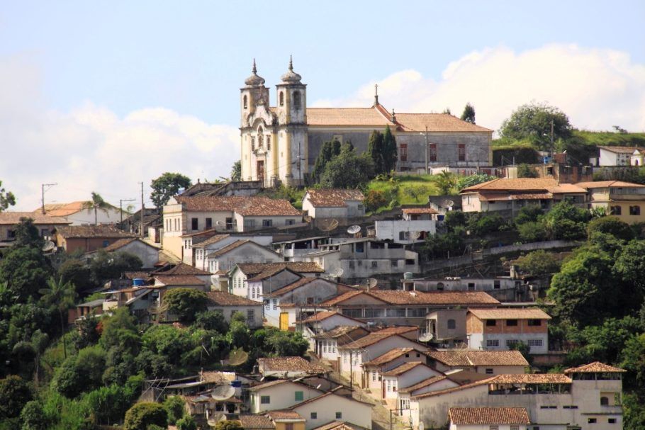 Vista da cidade histórica de Ouro Preto (MG)