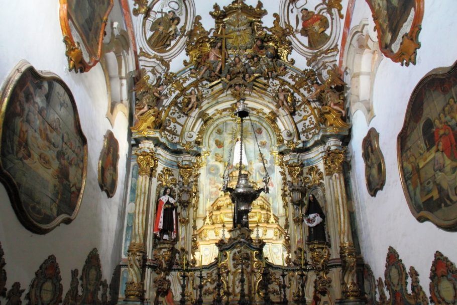 Detalhe do interior da igreja São Francisco de Assis
