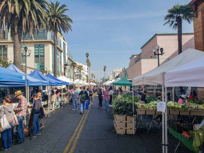Programa de sábado: visitar o Farmers Market em Santa Monica. Foto Adriana Lage