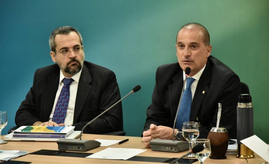 Abraham Weintraub e Onyx Lorenzoni, durante o governo de transição