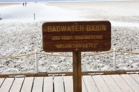 Badwater Basin, o ponto mais baixo da América do Norte