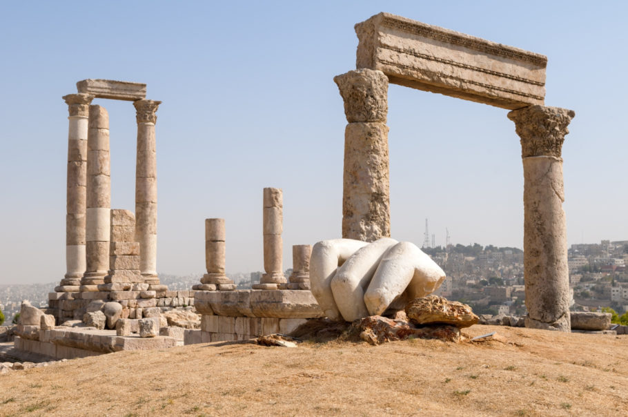 Ruínas do Templo de Hércules, em Amã