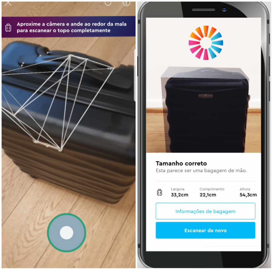 Aplicativo da momondo usa realidade aumentada para medir bagagem de mão