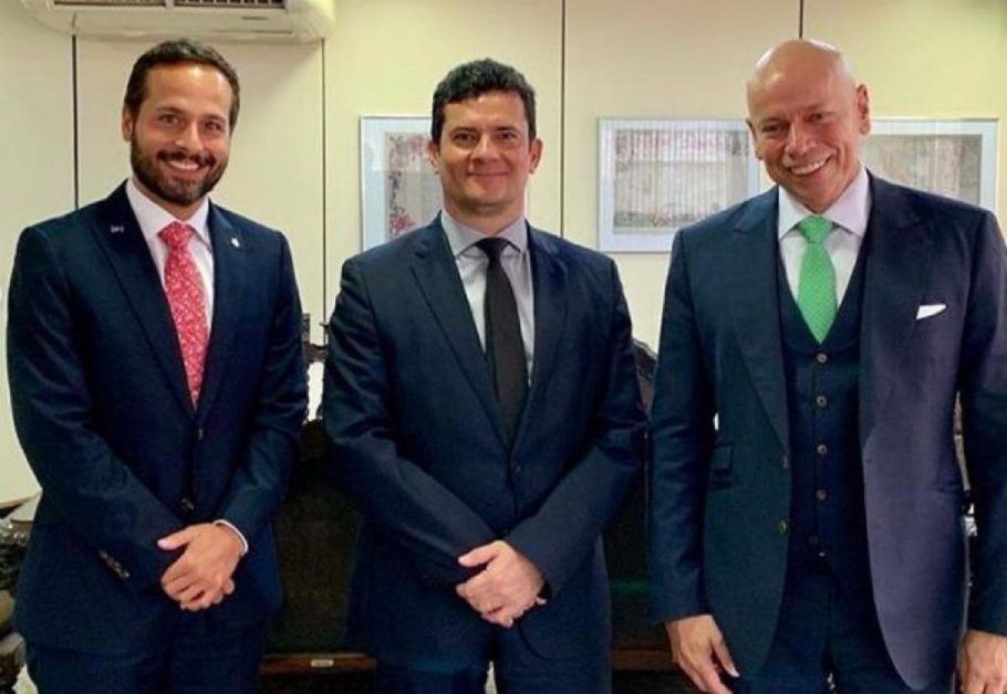 O deputado Marcelo Calero, Sergio Moro e Leandro Karnal