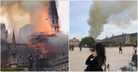 Brasileiros em Paris fazem cobertura do incêndio em Notre-Dame