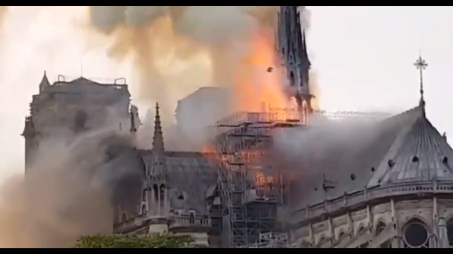 Incêndio na Catedral de Notre-Dame, em Paris