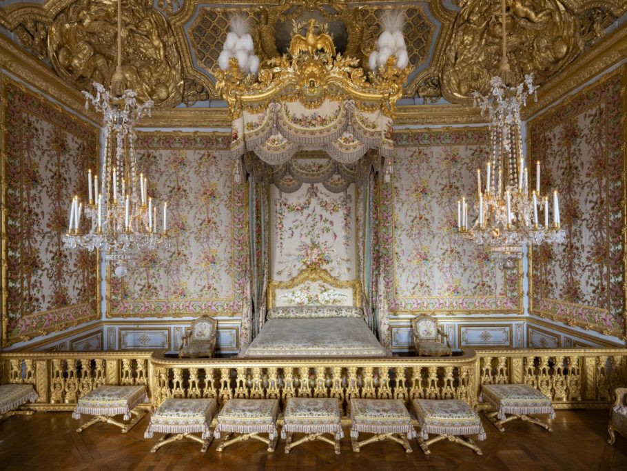 Vista do quarto da rainha Maria Antonieta