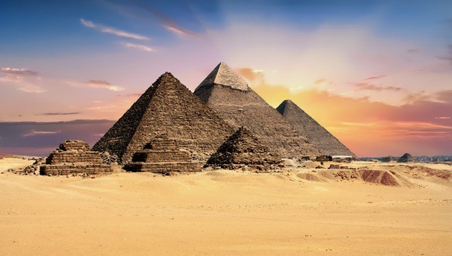 As famosas pirâmides do Egito