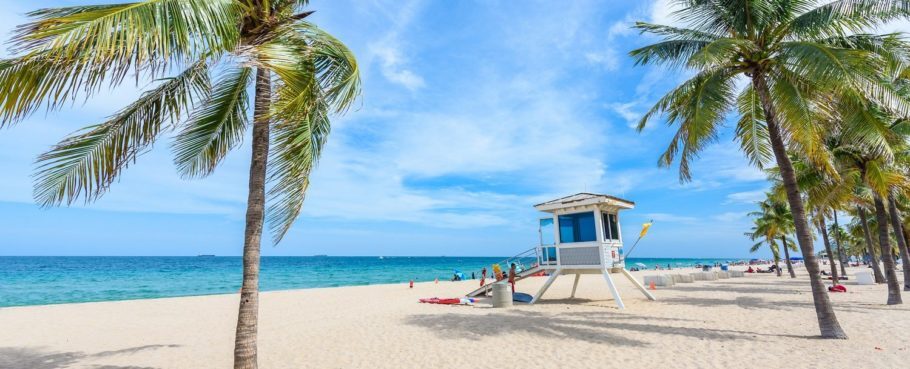 West Palm Beach, na Flórida, tem águas cristalinas e sol em grande parte do ano