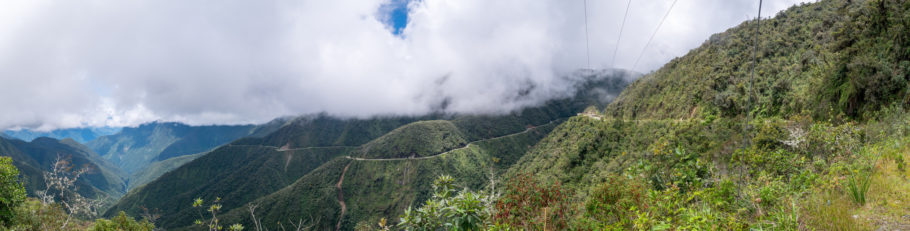 Trecho da Camino a los Yungas, conhecida na Bolívia como a ‘estrada da morte’