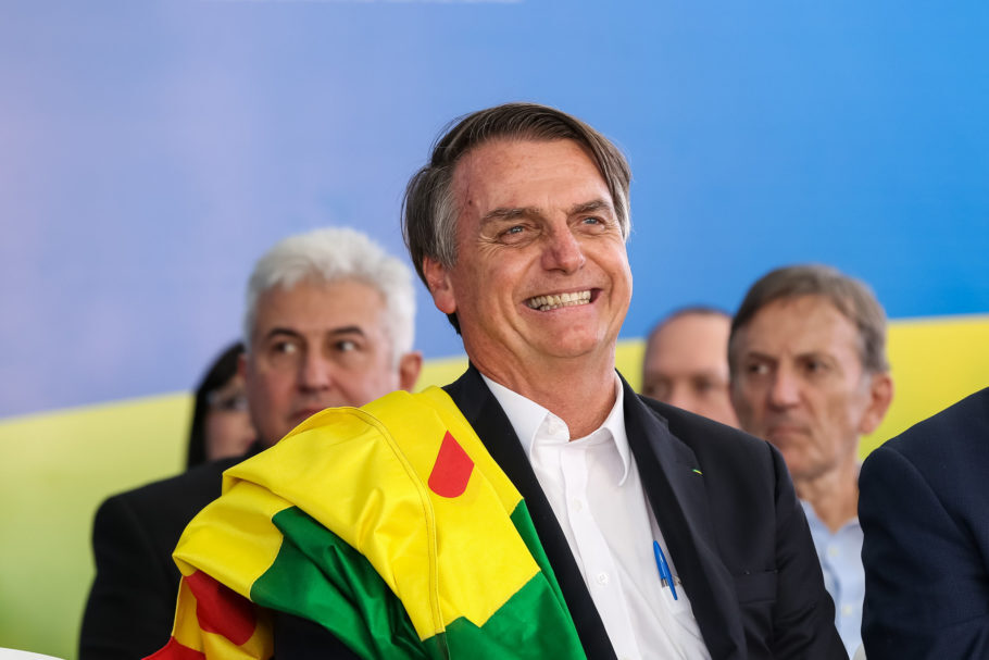 Bolsonaro durante inauguração do Residencial Morada Nova do Programa Minha Casa Minha Vida