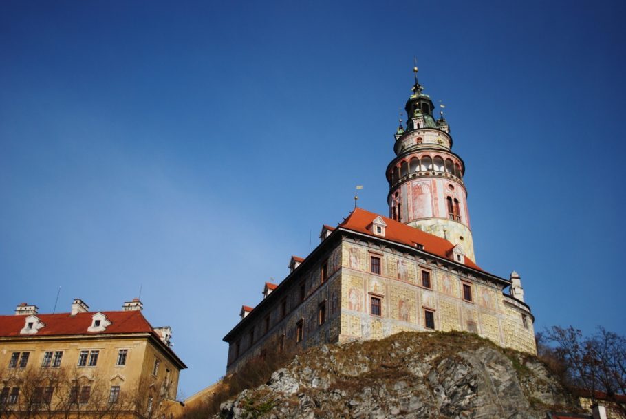 Castelo de Cesky Krumlov, cidade medieval na República Tcheca