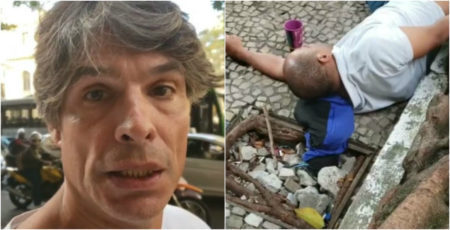 Olivier Anquier fez uma denúncia, após homem ficar 4 horas pedindo socorro na rua