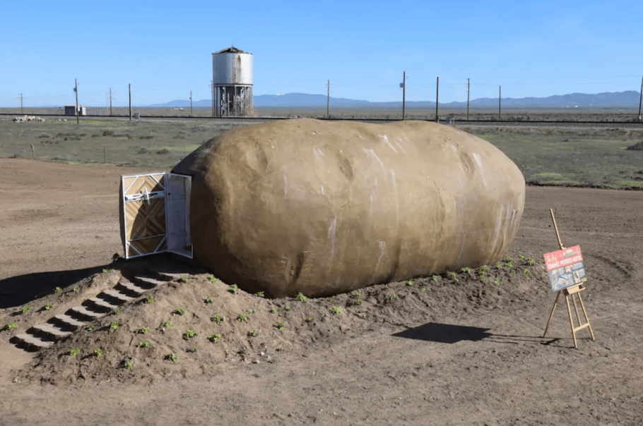 Quarto em formato de batata gigante em Idaho, EUA