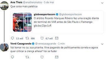 Repórter do jornal O Globo ofende comentarista da SporTV e é demitido